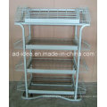 Four Layers White Wire Display Stand/ Display /Tile Display